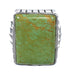 Turquoise Southwest Silver Ring Size 8-3/4 QX85486